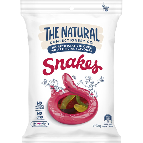 The Natural Confectionery Co. Snakes Lollies
